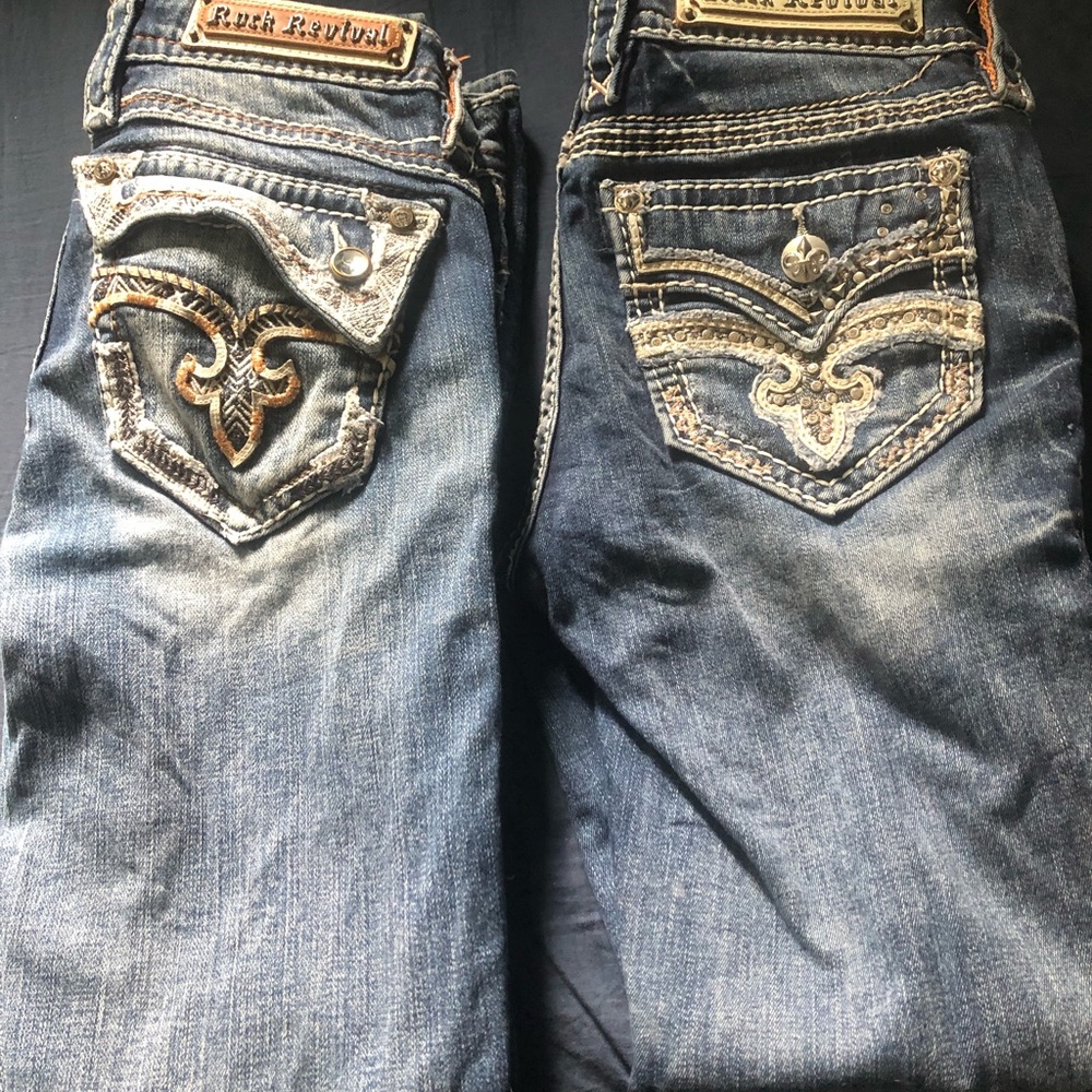 2 pairs Rock Revivials size 26